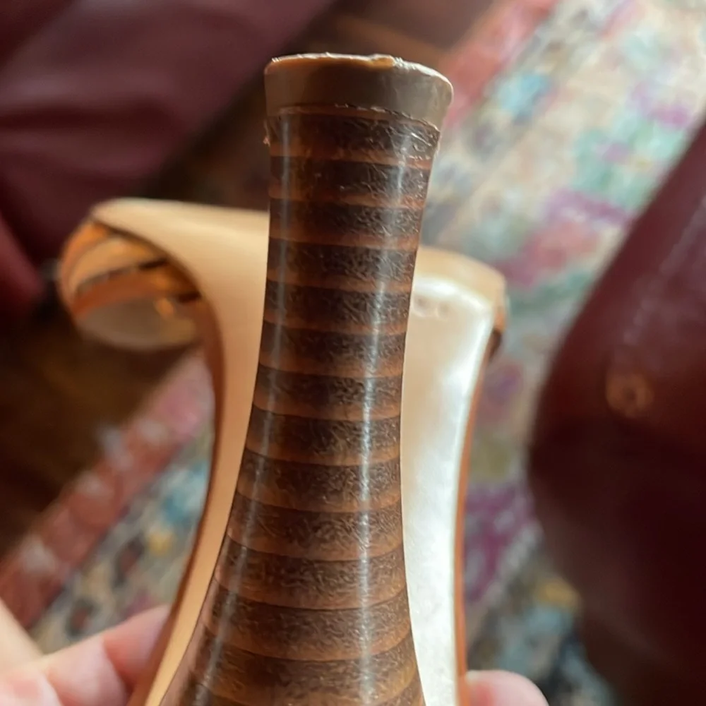 Casadei Multicolor Strappy 3” heel Sandals, Size 8B - Picture 8 of 10